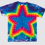 Star tie dye shirt